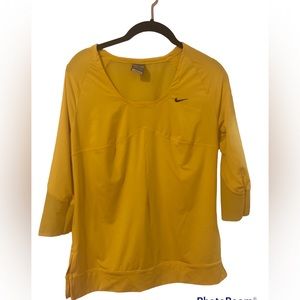 Nike women’s Yellow Dri Fit Medium top